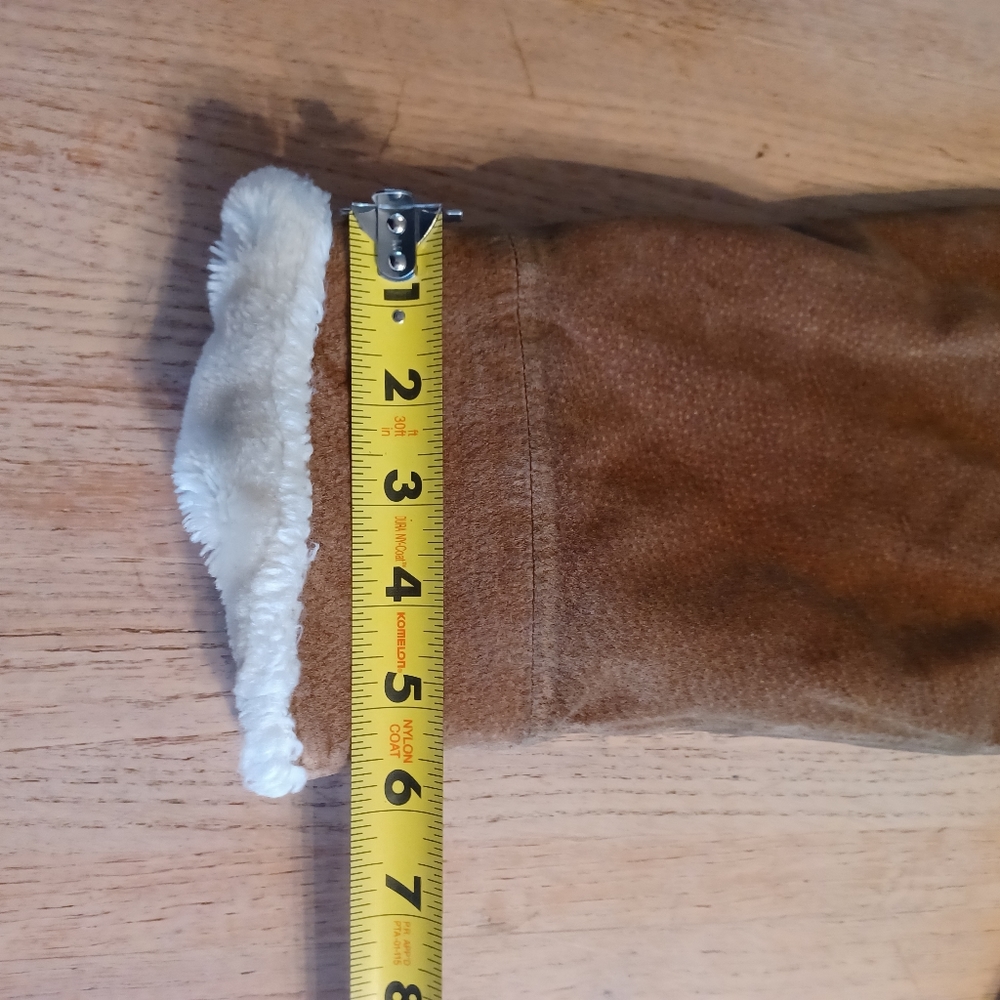 WOMAN'S BERNARDO SUEDE/ FAUX SHEARLING COAT SIZE XL - Picture 4 of 14
